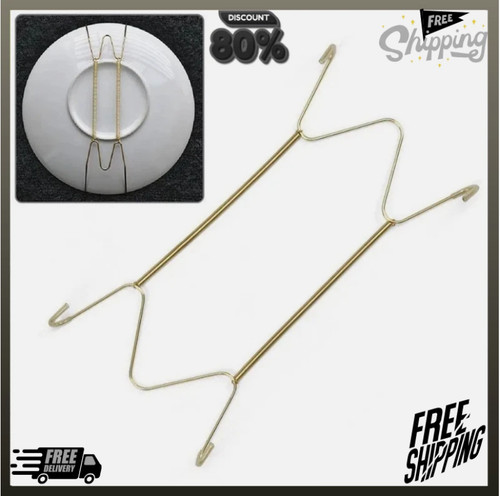 Wire plate hangers white wall - wire,