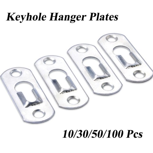 Silver keyhole hanger - silver, plate