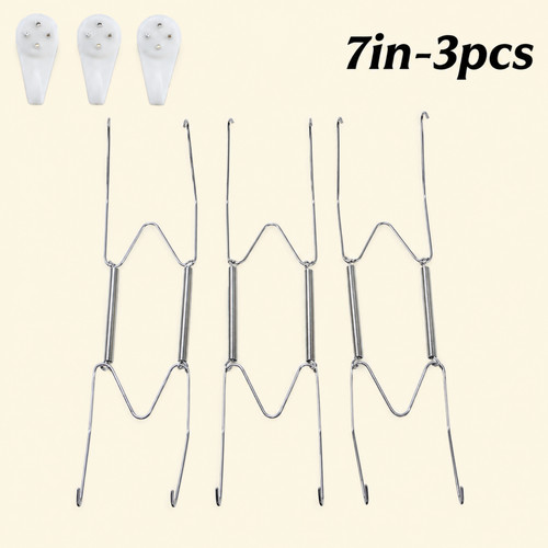 Wire plate hangers white wall - plate,