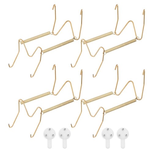 4pcs decorative plate hanger