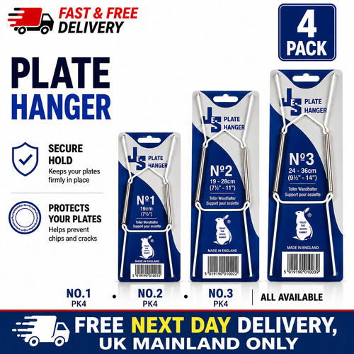 Wire plate hangers white - x,