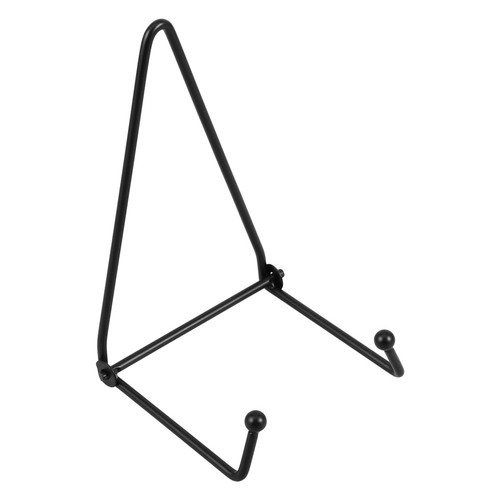 Black metal plate hanger - metal, wall
