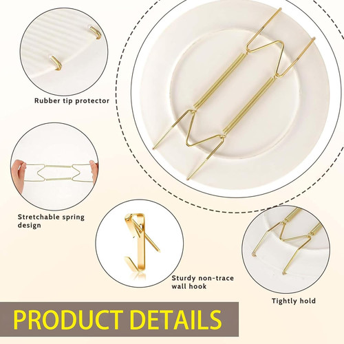 Cslgdmai pcs plate hangers - 4,